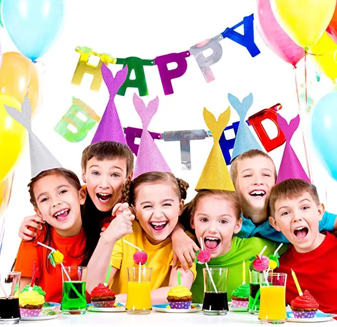 10 шт. блестящий хвост русалки шляпы ручной работы для вечерние корона на день