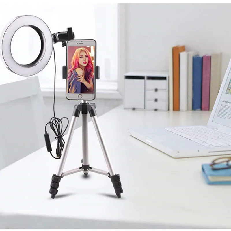 Кольцевой LED светильник 7 9 дюйма с регулируемой яркостью со