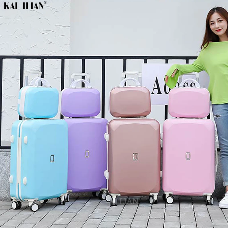 20''26 inch Trolley luggage set 22/24'' travel suitcase on wheels Women carry ons Cabin luggage bag travel bags student's girls