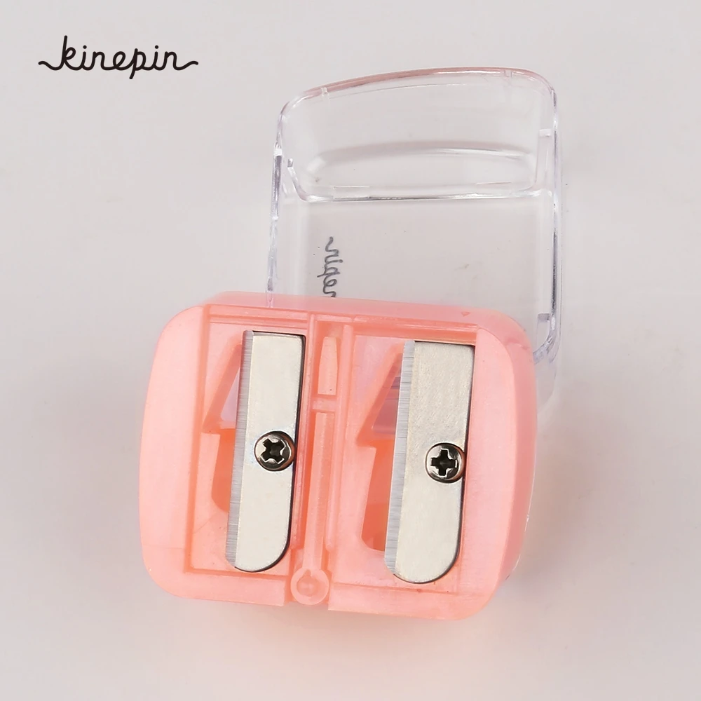 Розовая точилка для бровей + глаз карандаш губ с одним отверстием Мини карандашей