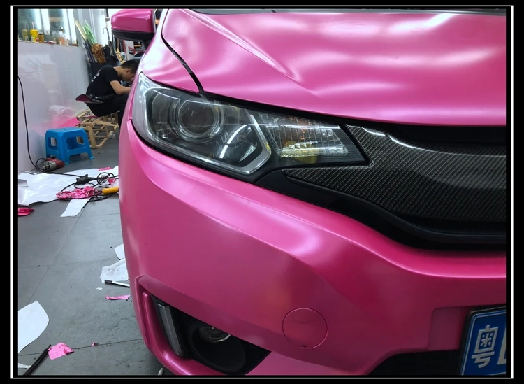 2 шт. 50*150 см электро покрытие пленка для кузова автомобиля матовая розовая