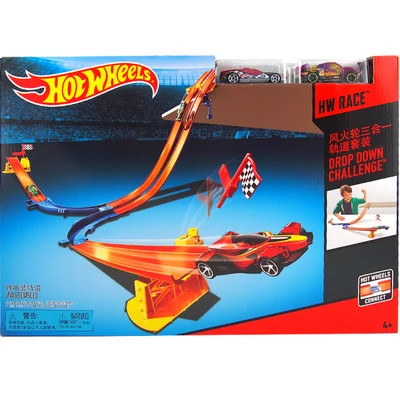 Hotwheels Carros ECL-3-in-1 трек Asst модели автомобилей поезд дети пластиковые металлические игрушки-автомобили-горячие колеса горячие игрушки для детей BGJ08 - Цвет: CDM43