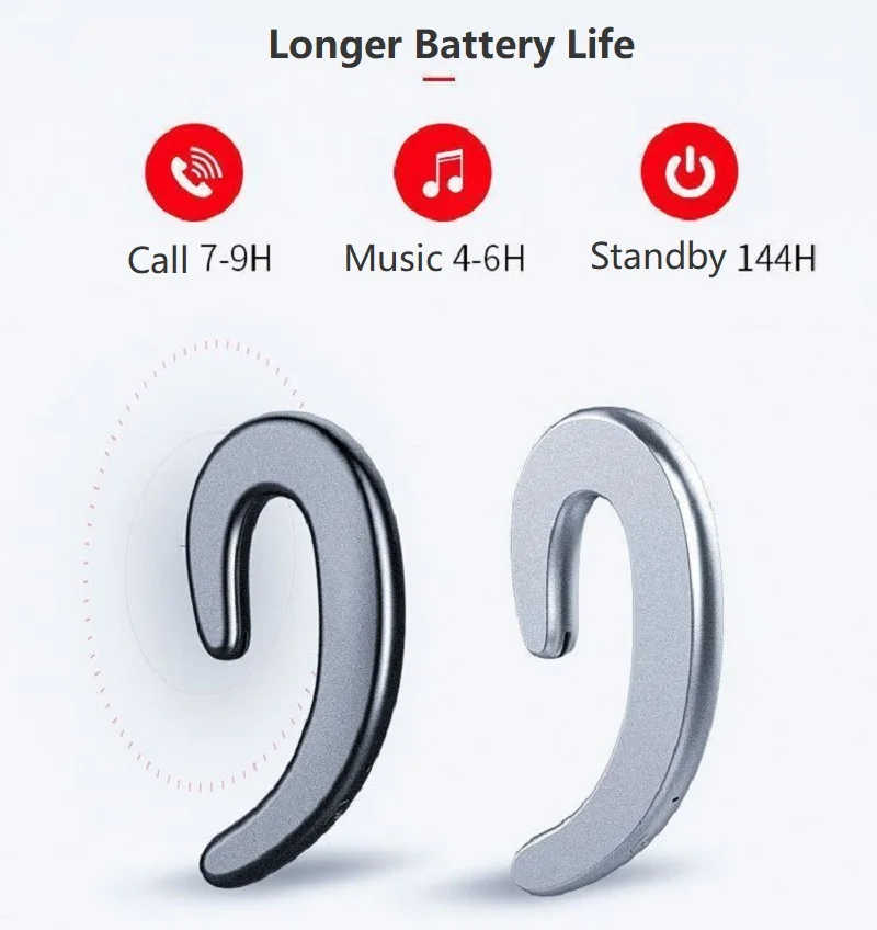 Универсальные наушники с костной проводимостью беспроводная Спортивная