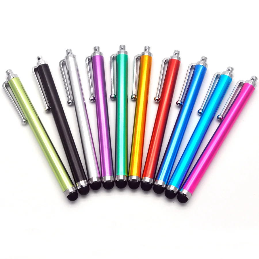 

5000pcs/lot Capacitive Screen Pen for IPhone IPad IPod Samsung Huawei Touch Suit Other Smart Phone Tablet Metal Stylus Pencil
