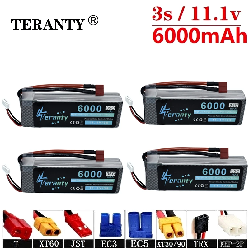 Литий полимерный аккумулятор с высоким разрядом 3s 11 1 В 6000 мАч для