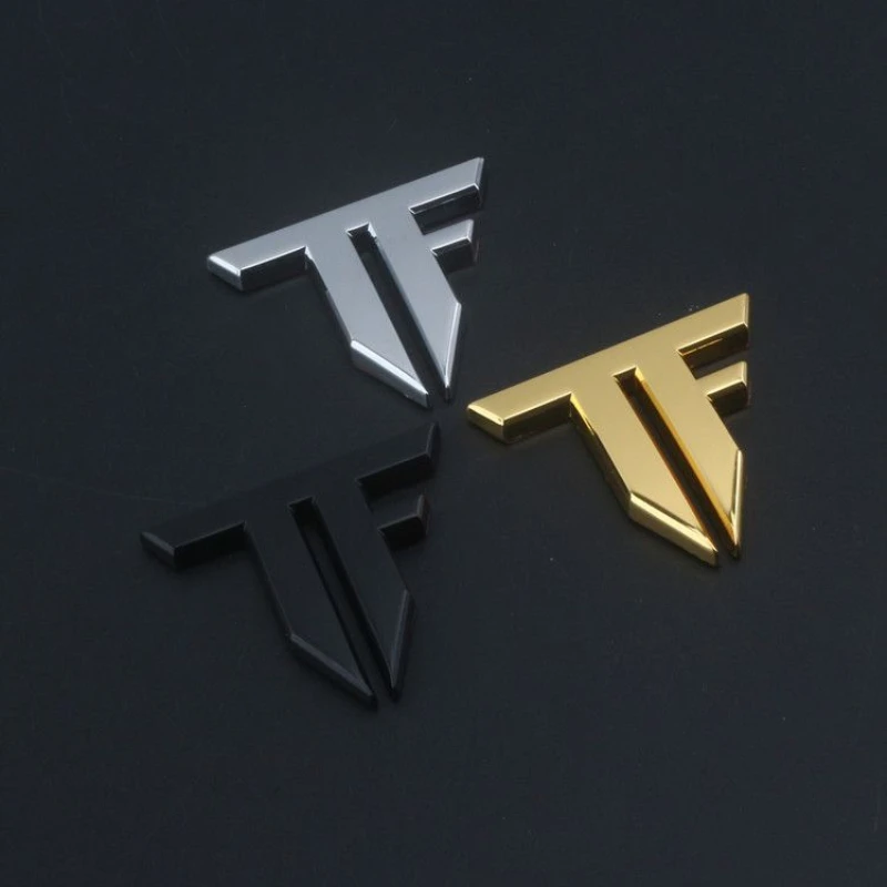 Супер качество TF буквы бар трансформаторы цинковый сплав автомобильный Стайлинг Реконструированный эмблемный знак 3D наклейка автомобильная популярная марка для спортивного автомобиля
