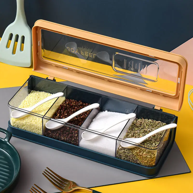 

Seasoning Box Multi-function Kitchen Supplies Box with Lid
