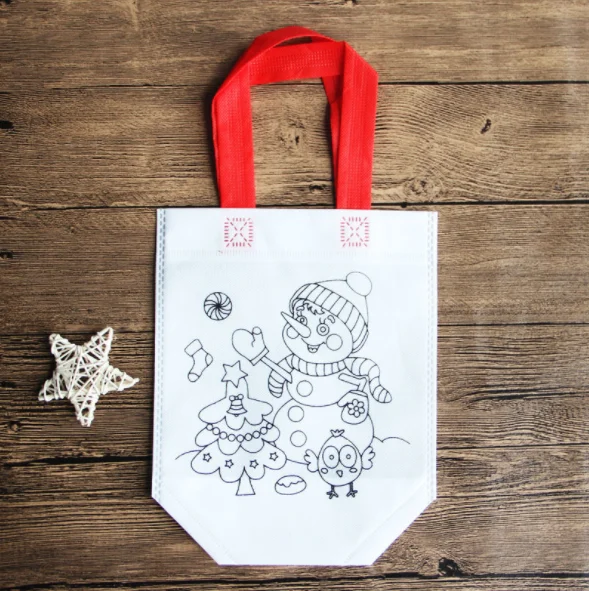 1 шт в лоте Пасха DIY Рисунок ремесло Цвет сумка для детей обучающие и развивающие