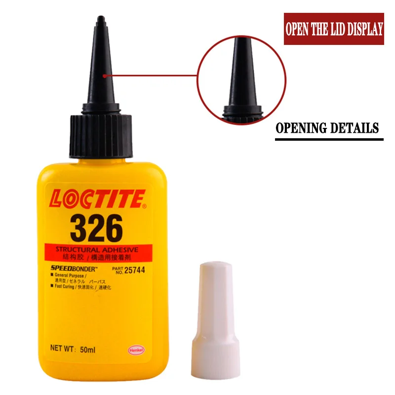 50 мл клейкий клей для металлической конструкции LOCTITE 326 высоковязкий стекла