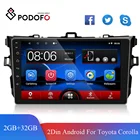 Podofo 2Din Android 8,1 9 ''HD 2.5D GPS навигация автомобильное радио для 2006 2007 2008 2009 2010 2011 2012 Toyota Corolla WIFI плеер