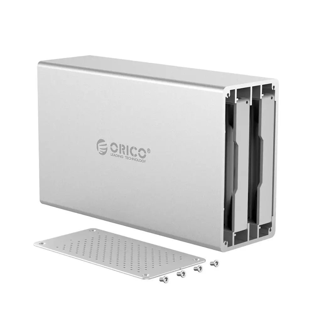 Док станция ORICO WS Series 3 5 дюйма 2 отсека USB3.0 с поддержкой Raid алюминиевый корпус для
