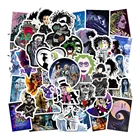 Наклейки для детей, чемодан, скейтборд, ноутбук, 50 шт., Tim Burton Стикеры из фильмов