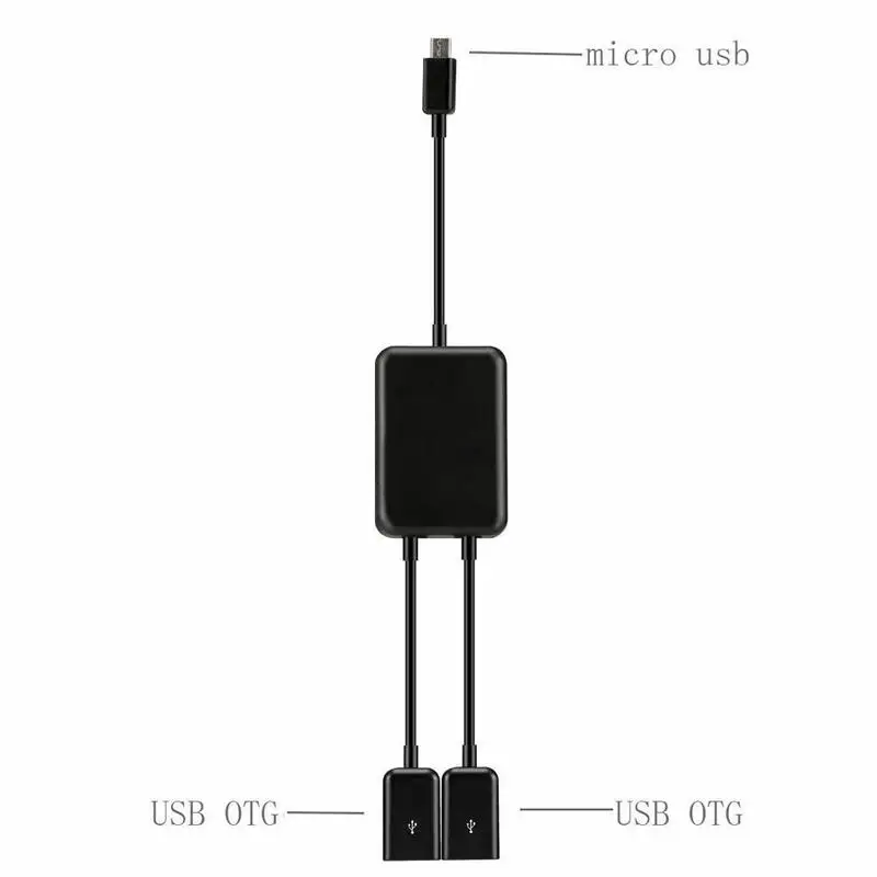 Кабель-разветвитель с Micro USB на 2 OTG двумя портами | Электроника