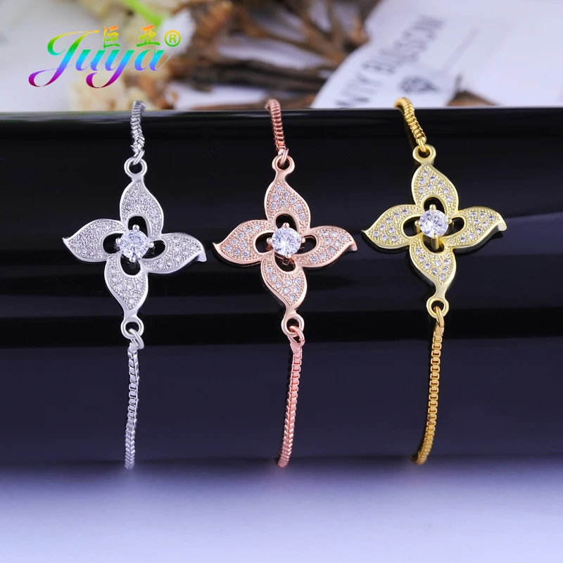 Женские и мужские браслеты Juya регулируемые цепочки ручной работы из розового