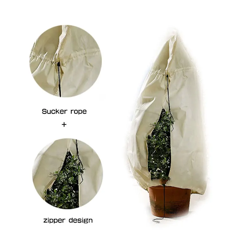 

Plant Cover Winter Warm Cover Tree Shrub Plant Protecting Bag Frost Protection for Yard Garden Plants Small Tree HE