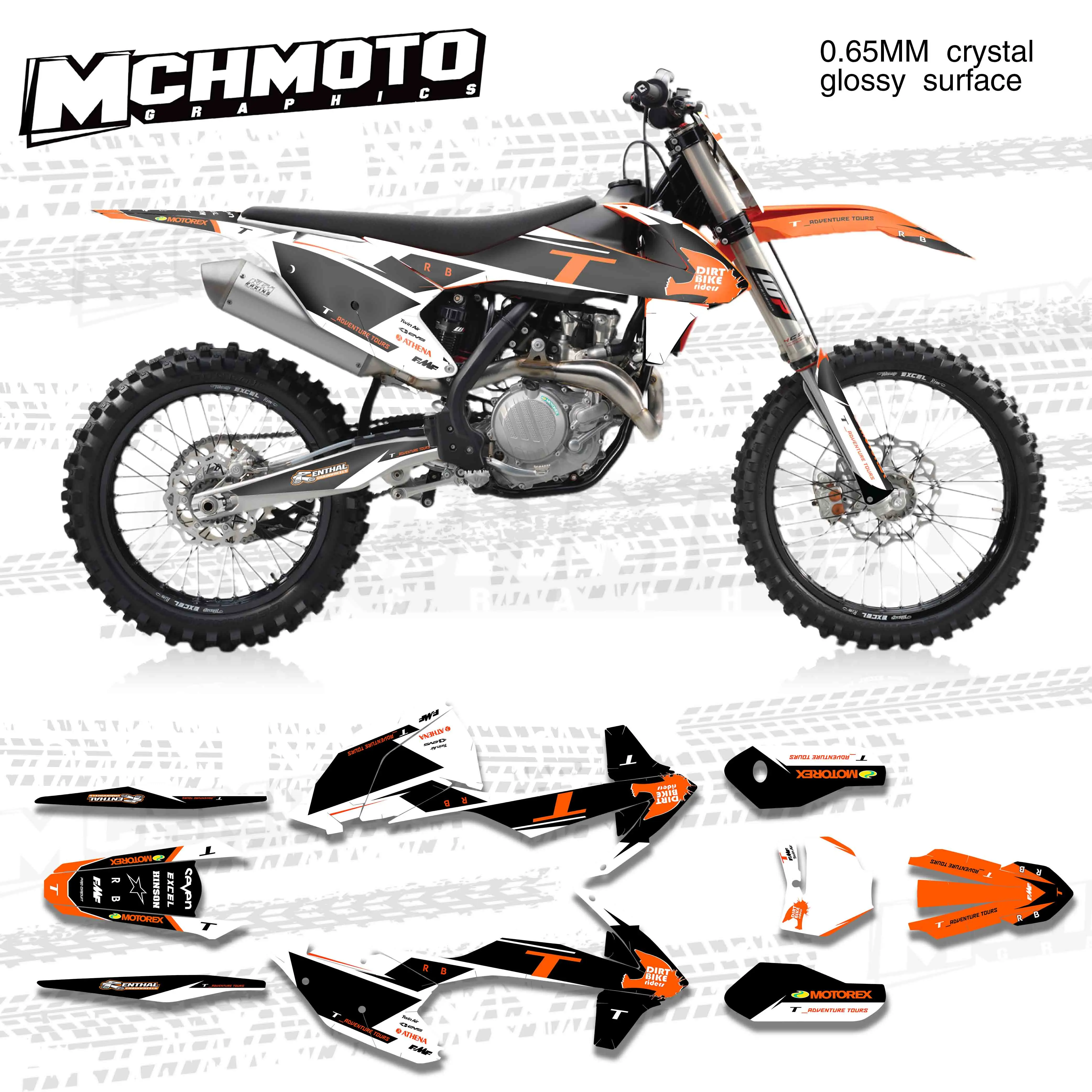

MCHMFG for KTM 125 250 300 350 450 SX SXF 2016 2017 2018 EXC EXCF SXF 2017 2018 2019 Graphics Backgrounds Stickers Kit Decal