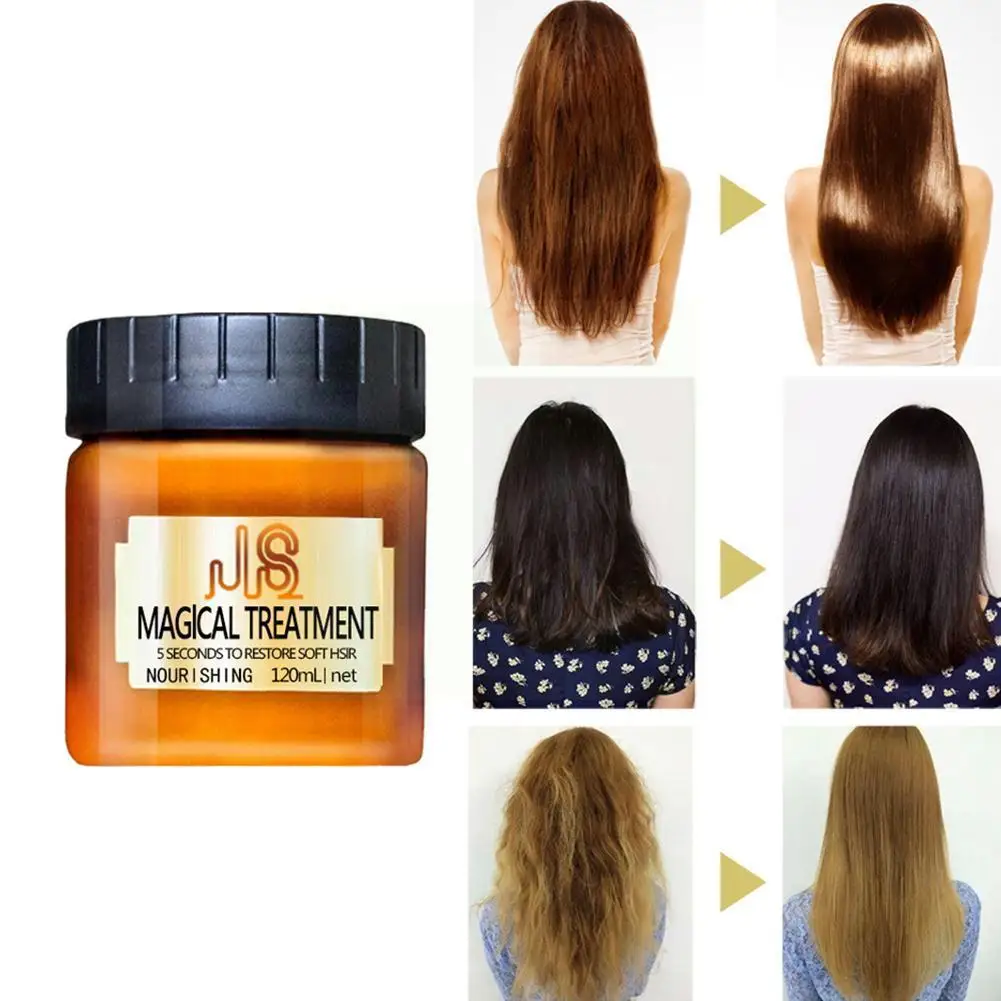 

120ml Magic Hair Treatment 5 Seconds Fast Repair Restore Care Damage Frizzy Hair Hair Soft Conditioner Hair S7Y6