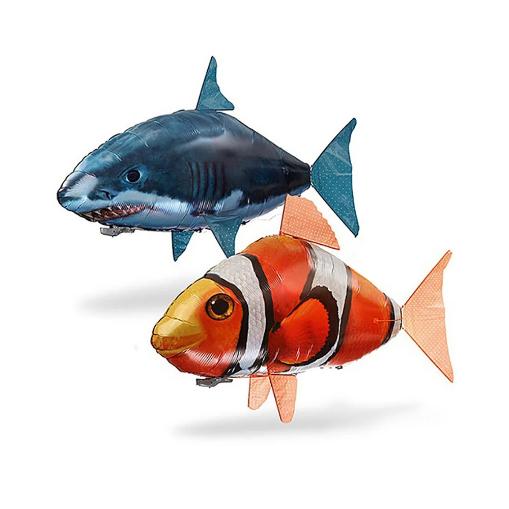 Creative Remote Control Flying Fish Shark Clownfish Infrared Balloon Children's Toy Toys for Kids | Игрушки и хобби