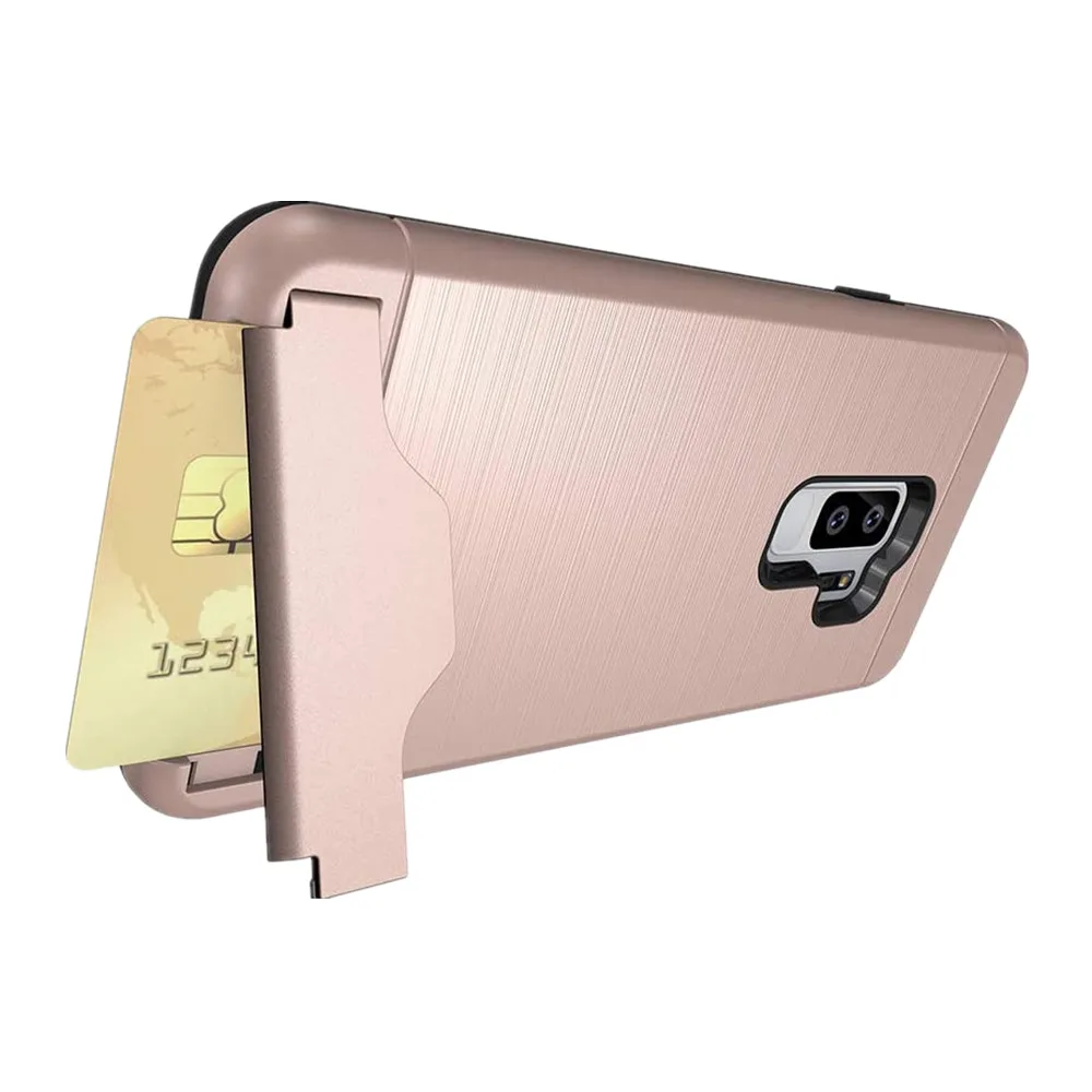 Мягкий резиновый Гибридный ударопрочный чехол из поликарбоната с отделением для