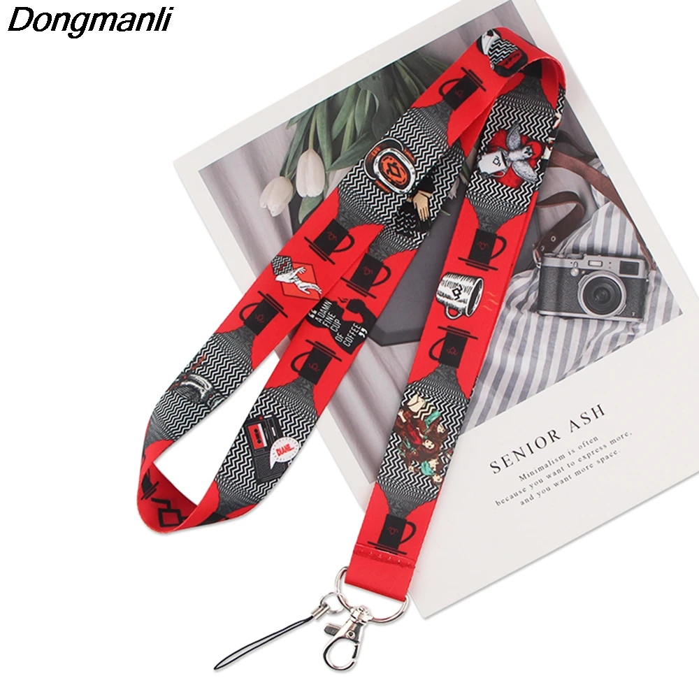 P5707 Dongmanli Твин Пикс Ремешок брелок ID Card Pass тренажерный зал мобильный телефон USB
