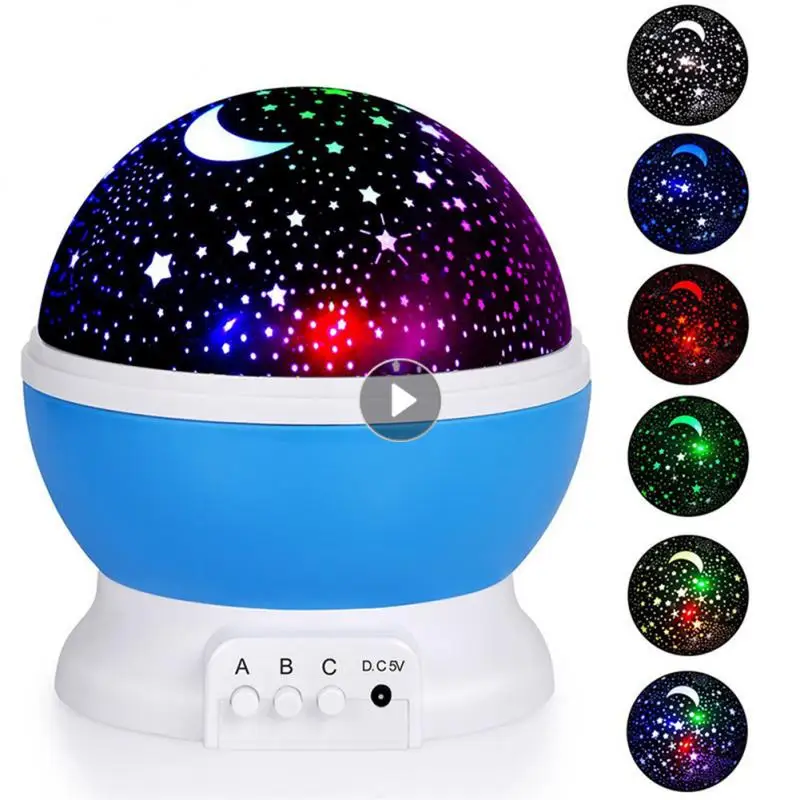 

Проектор Galaxy, вращающийся на 360 градусов проектор звездного неба, Луны, светодиодный Ночной светильник, звезда, декор для детской спальни, на...