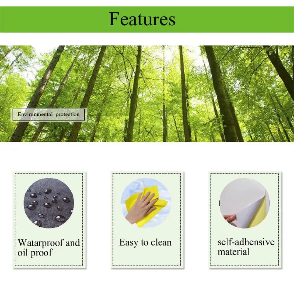 Самоклеящиеся настенные наклейки из ПВХ в стиле ретро Стикеры для плитки ванной