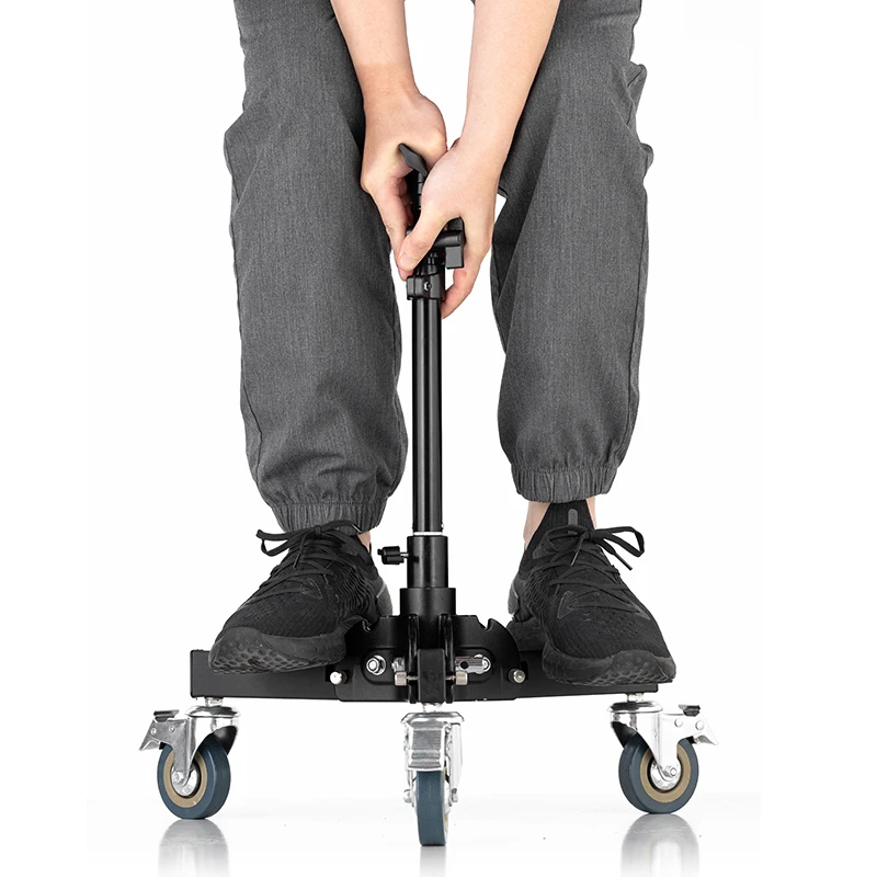 61-81cm Profession Removable Very Sturdy Folding Floor Light Stand and Wheels for Studio Flash LED |