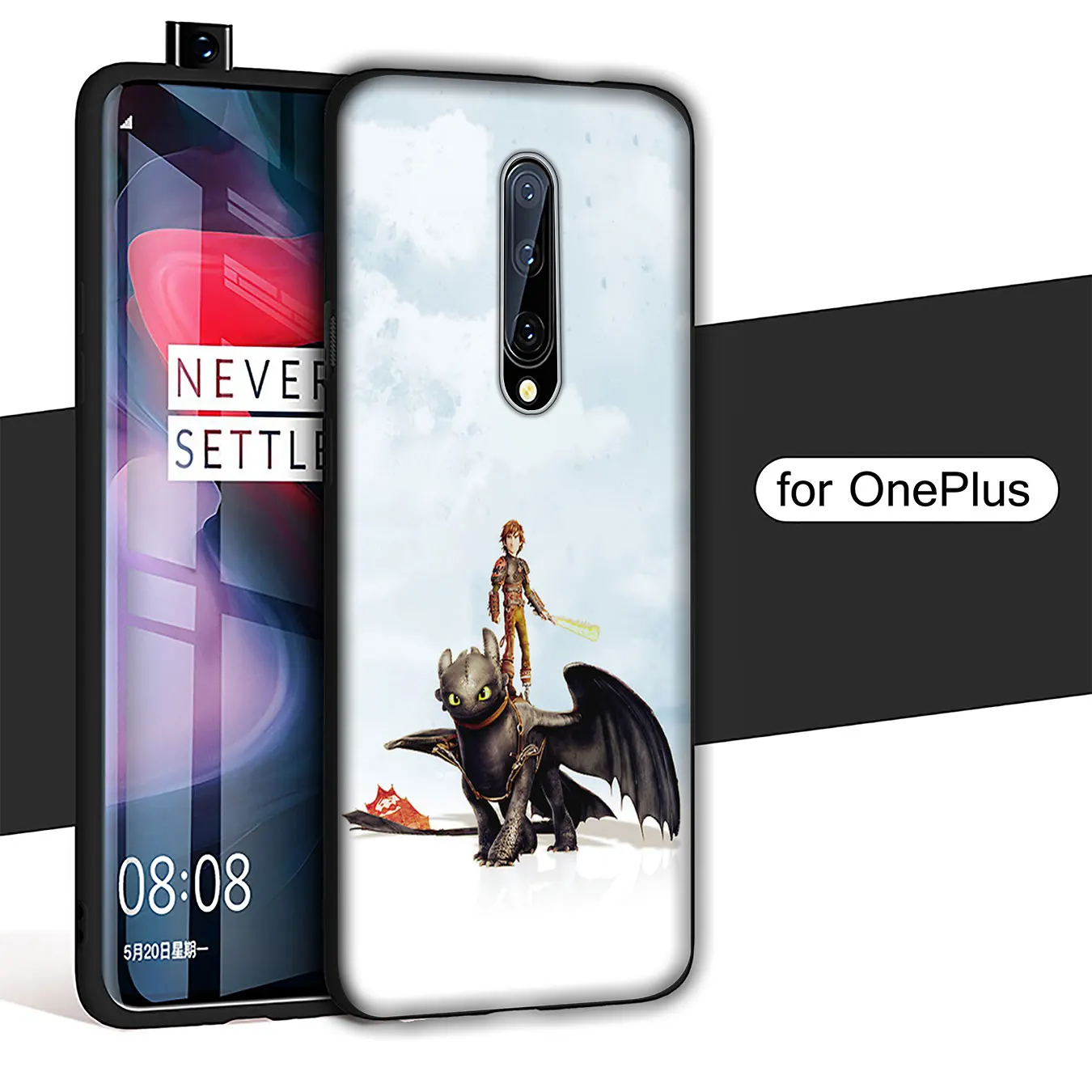 IYICAO How to Train Your Dragon Toothless Soft Silicone Phone Case for Oneplus 7T 7 Pro 6 6T 5 5T Cover One Plus |