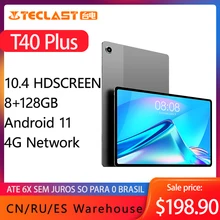 Teclast-tablet t40 plus,2000x1200 tablet 8gb ram 128gb rom, 10.4 hd screen,android 11, unisoc, t618, octa core