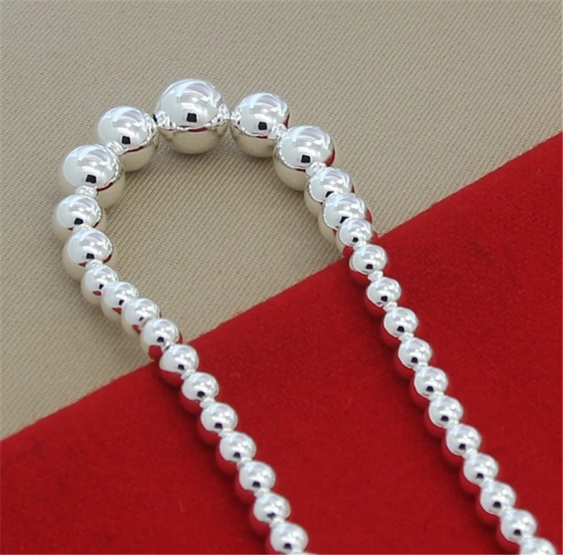 Silver 925 Necklaces For Women Buddha Bead Pendant &amp Necklace Link Chain Collier Choker Fashion Jewelry Accessories Party Gifts |