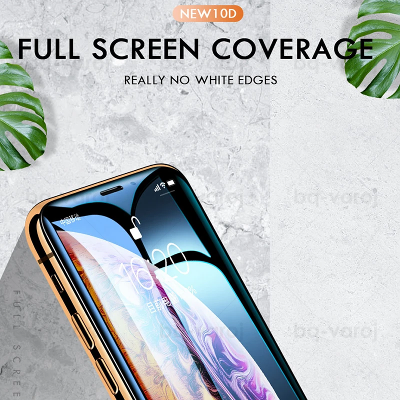 2 шт. обновление 10D закаленное стекло для iphone XS Max защита экрана с олеофобным покрытием для iphone 6s 7 8 Plus XR XS