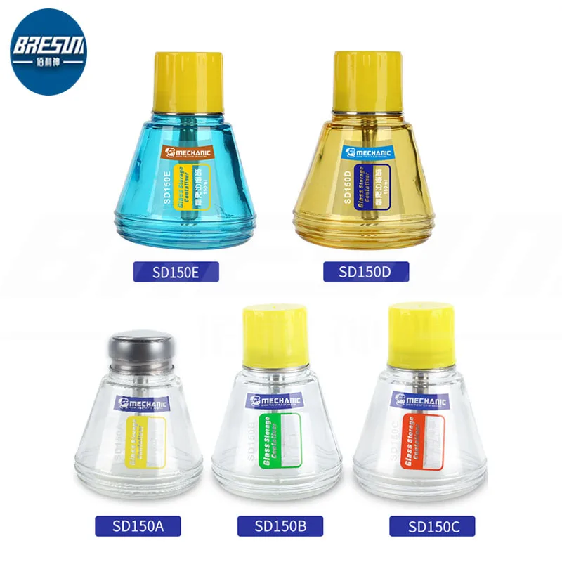 

MECHANIC SD150 Push-type Liquid Bottle, Solution Dispenser, Anti-Static, Anti-corrosion, Translucent Alcohol Bottle