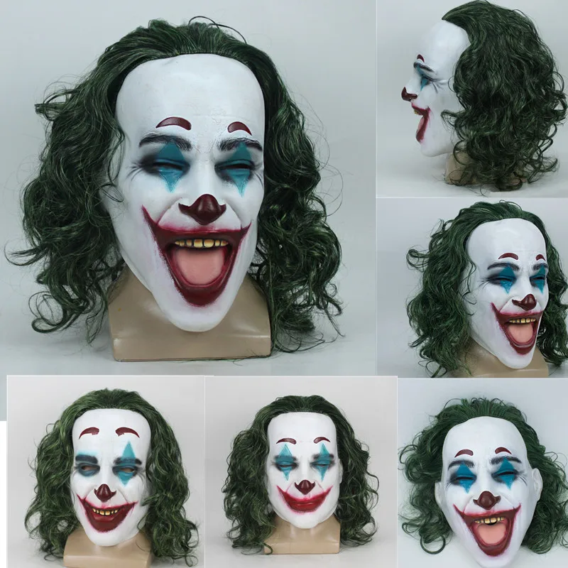 2019 фильм в стиле Джокер Артур крапинку маска Косплэй латексные маски пеннивайза