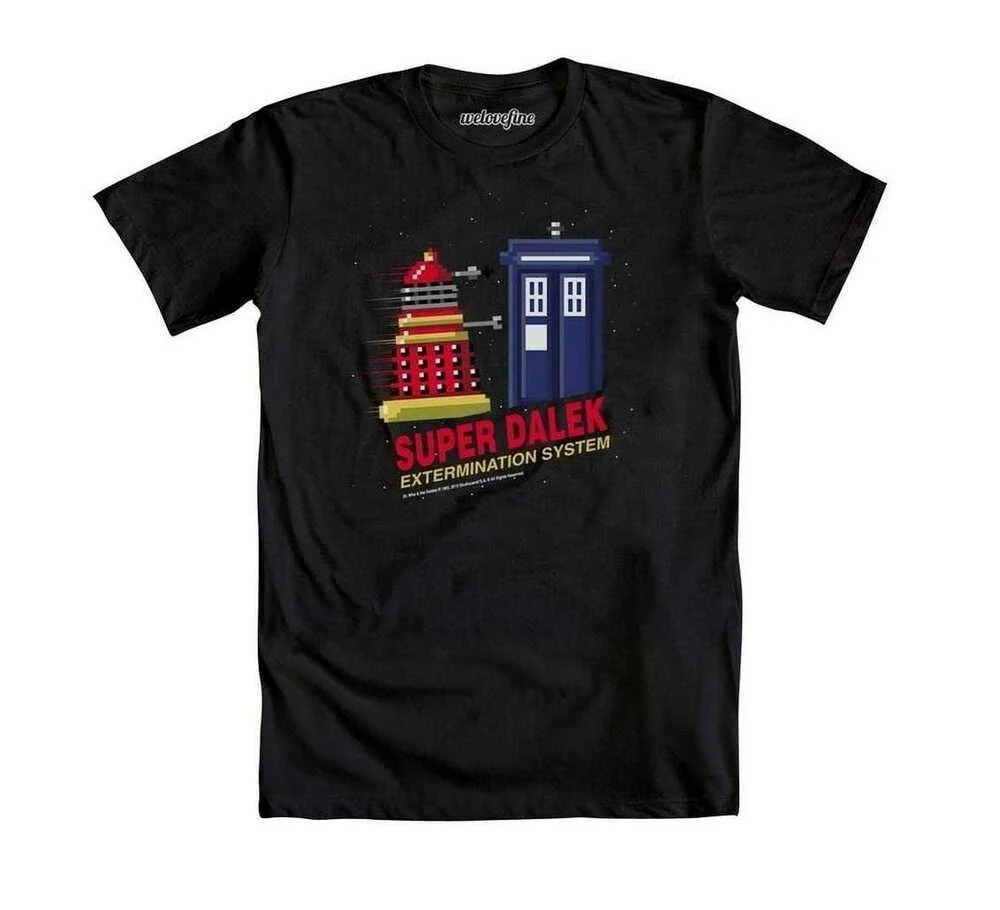 

Doctor Who Super Dalek Extermination System Mens Black T-Shirt