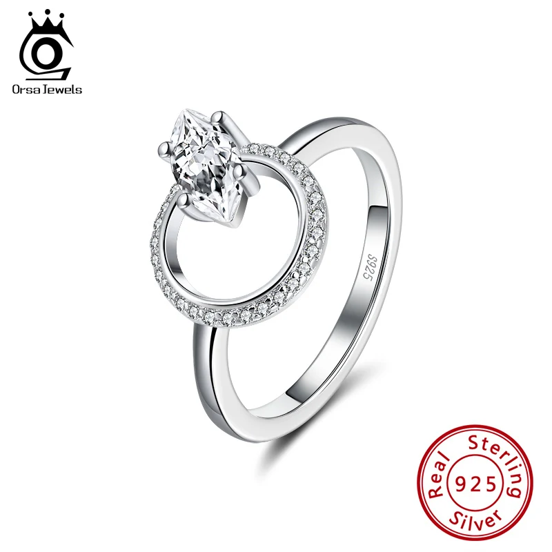 ORSA JEWELS кольцо из стерлингового серебра 925 пробы новое с инкрустированным