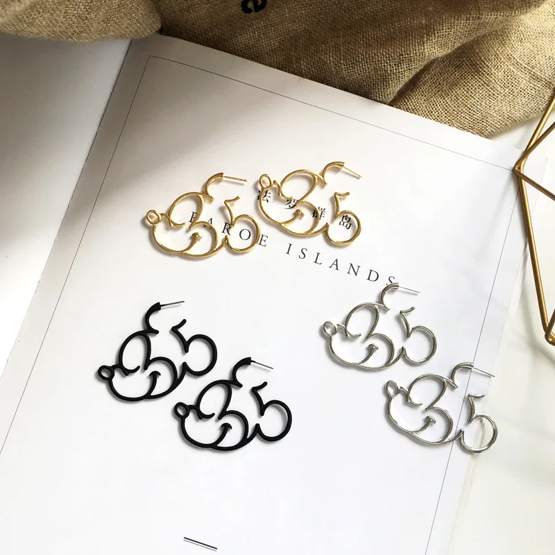 1 парные Драгоценности черного и золотого цвета простые скрытые для мальчиков с