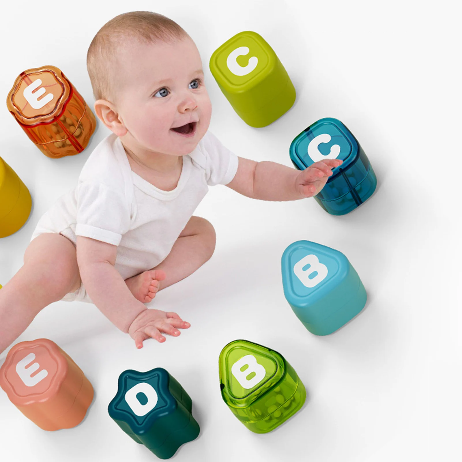 

Baby Bath Boat Toys Fun Color Recognition Water Toy For Toddlers 1-3 Bathroom Hand-eye Coordination