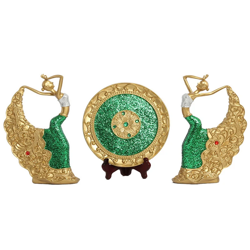 

European Dancer Statue Resin Beauty Abstract Sculpture Vintage Home Decor Home Decoration Accessories Modern Wedding Gift