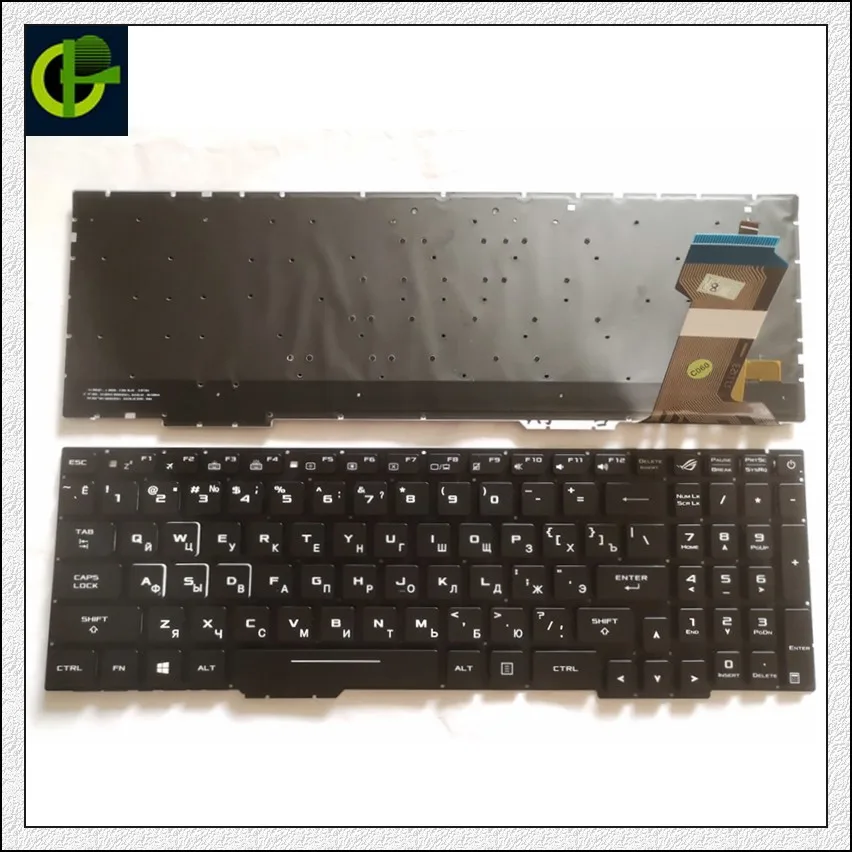 Русская клавиатура с подсветкой для Asus Rog FX753VD FZ53V ZX553VD FX553VD FX553V FX53 FX53V FX53VD FX53VE FX53VW ZX73