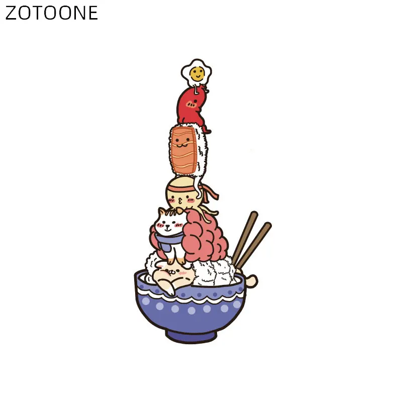 Нашивки ZOTOONE с утюгом для одежды мультипликационная комическая аппликация