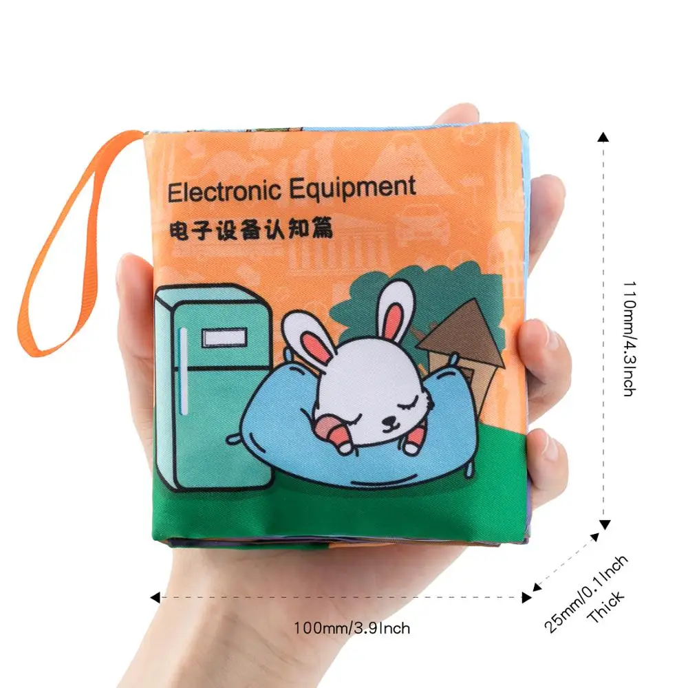 Детские игрушки первые мягкие книги раннее образование активности Crinkle ткань