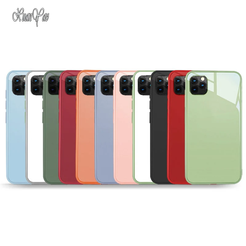 XUANYAO чехол для iPhone 11 Pro Max силиконовый X Xs XR Мягкий стеклянный 6 6S 7 8 Plus |