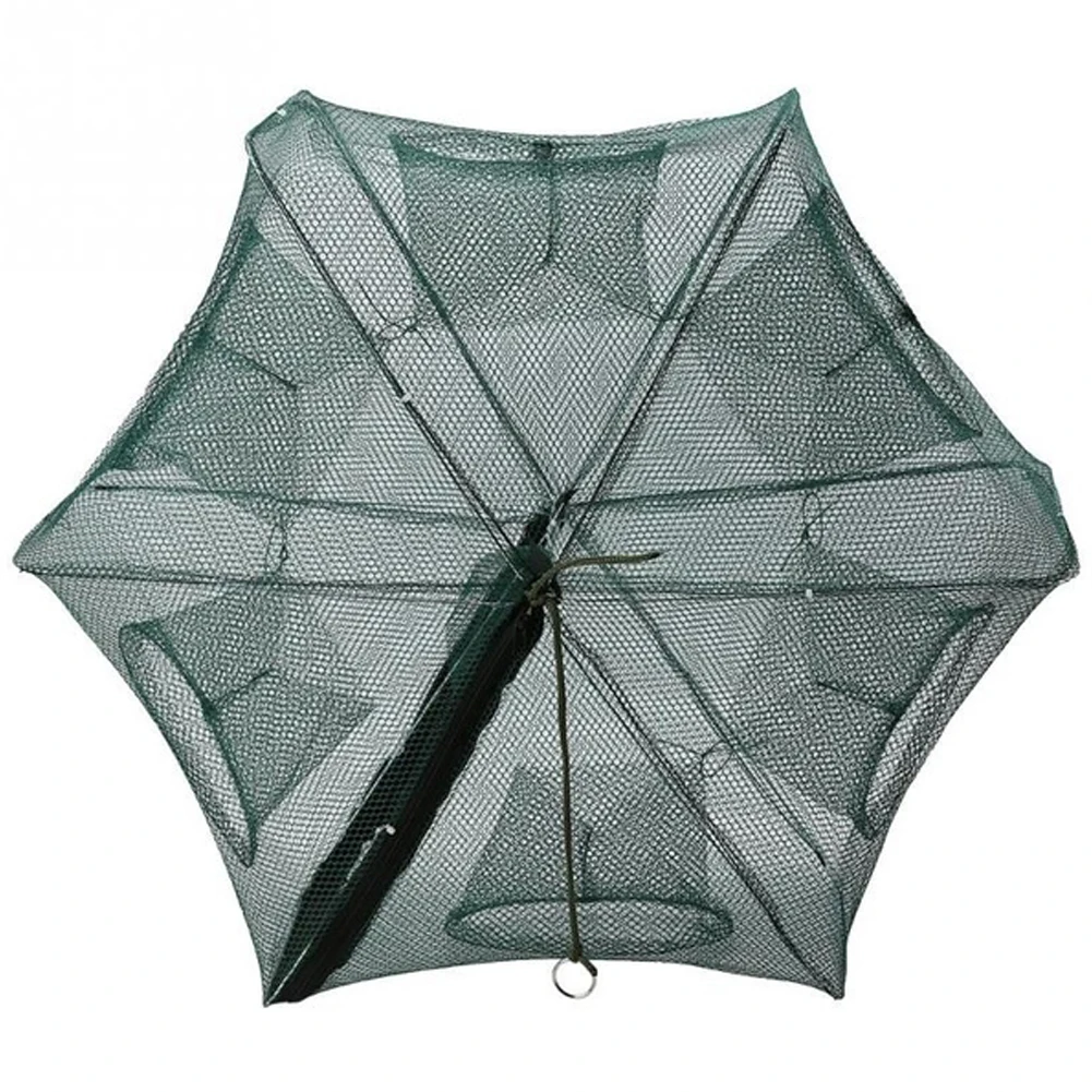 Автоматическая складная рыболовная сеть 6 16 отверстий ловушка для рыбок с