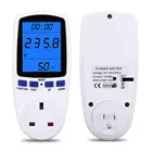 Цифровой ваттметр, измеритель переменного тока, мощность 220 В, кВтч, вольт, ампер, время, стоимость электроэнергии, стандартный анализатор розетки, ЕС