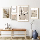 Скандинавская Минималистичная линия, настенная Картина на холсте, скандинавские плакаты и принты, настенные картины для гостиной, домашний декор