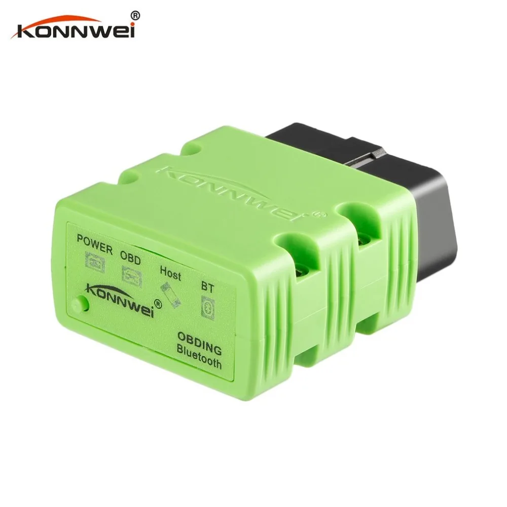 Konnwei KW903 ELM327 Bluetooth ODB2 автомобильный диагностический сканер детектор инструмент считыватель кода для Android для IOS OBDII автоматический сканер