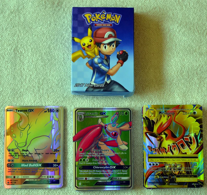 60 шт./компл. Карты Покемон солнце и луна карты битвы карта флэш EX GX усилительный