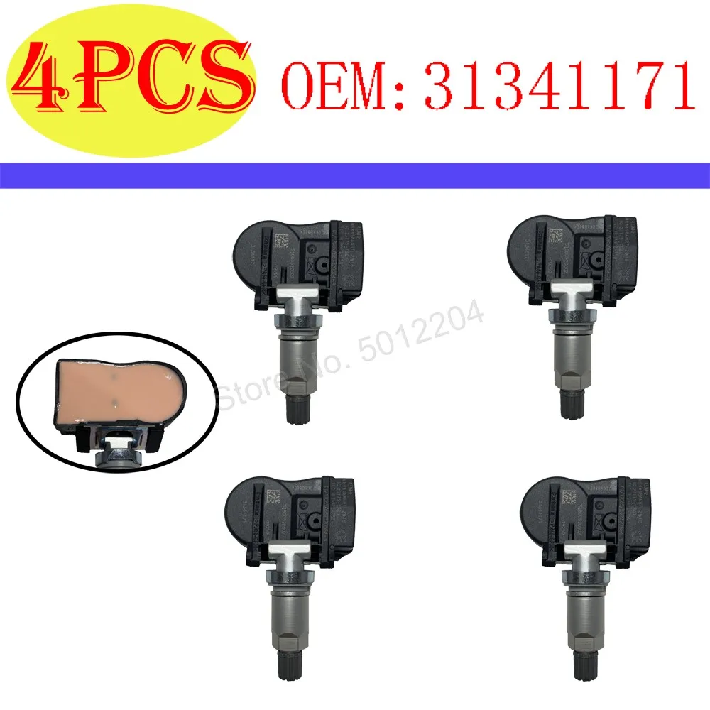 

Датчик контроля давления в шинах TPMS, 4 шт., 31341171, 31341893, для Volvo C30, C70, S40, S60, S70, S80, V40, V50, V60, V70, XC60, XC70, XC90