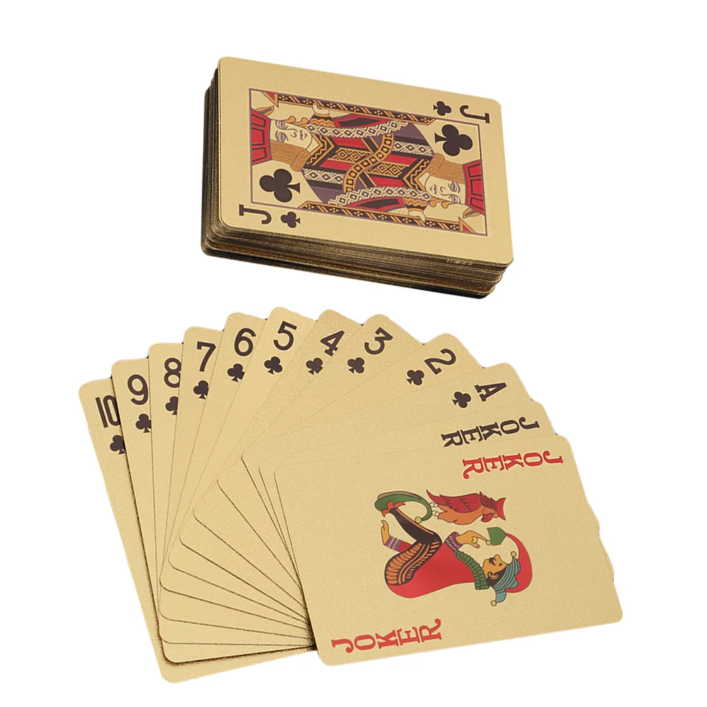 

Игровой стол водонепроницаемые карты для покера Board 1 шт. (Золотой)