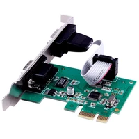 pcie serial expansion card 2 port rs232 com serial port pci express converter adapter for windows linux